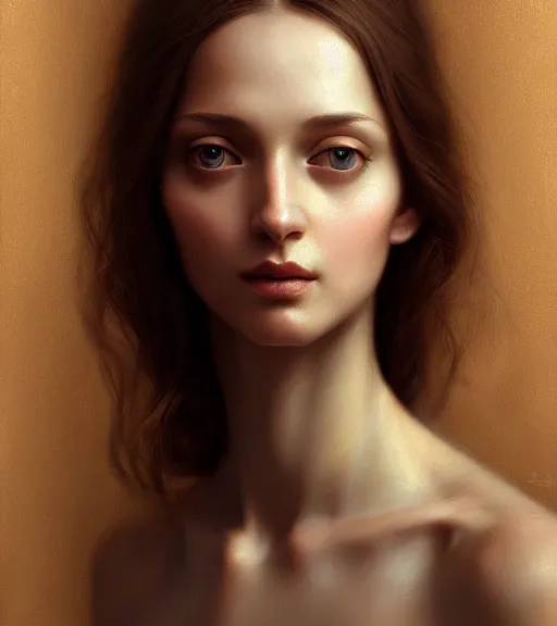 Image similar to portrait of a woman in heightened detail, poised, detailed facial expression, detailed surroundings, intricate, elegant, highly detailed, centered, digital painting, artstation, concept art, smooth, sharp focus, illustration, by ( leonardo da vinci ), wlop