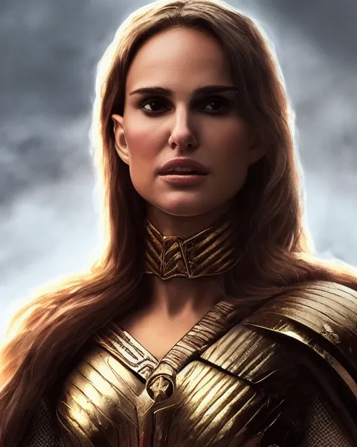 Prompt: 5 5 mm portrait photo of natalie portman as valkyrie. magical atmosphere. art by artgerm and greg rutkowski. highly detailed 8 k. intricate. lifelike. soft light. nikon d 8 5 0.