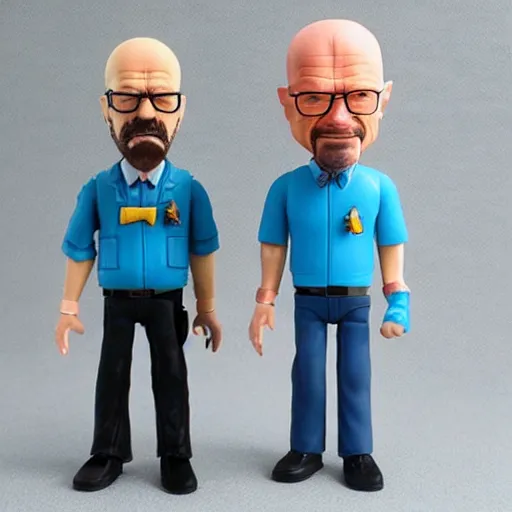 Prompt: billy crystal cosplay walter white, stop motion vinyl action figure, plastic, toy, butcher billy style