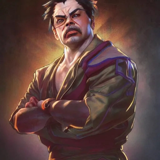 Prompt: curtis armstrong as e. honda from street fighter, ultra realistic, concept art, intricate details, eerie, highly detailed, photorealistic, octane render, 8 k, unreal engine. art by artgerm and greg rutkowski and magali villeneuve and alphonse mucha