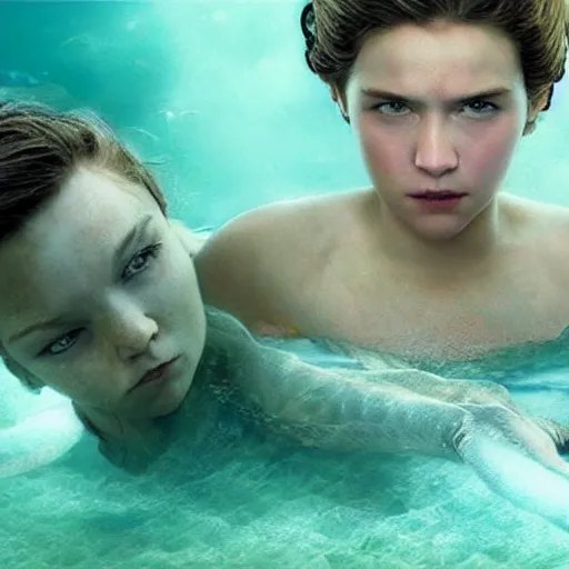 Image similar to 🧜‍♀️ , cute hyper realistic cinematic award-winning epic photographic still