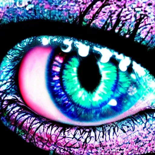 Prompt: galactic eyes that looking into your soul