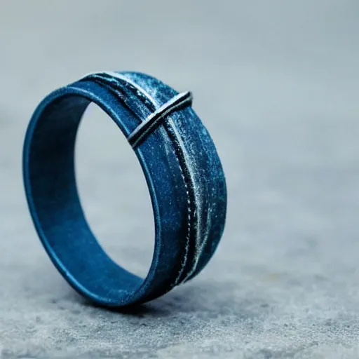 a wedding ring made out of denim Stable Diffusion OpenArt