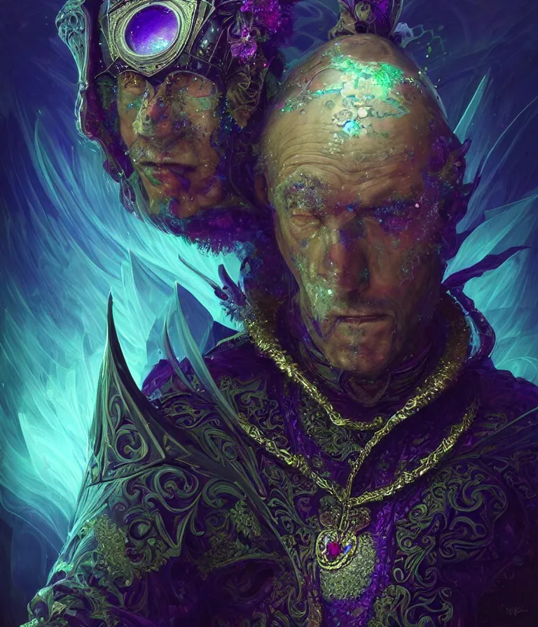 Prompt: front!!! shot of a court jester!!! character, mesmerizing fractal hypercubes, dark holography!!!, future, oil slick, crystalline edges, (((intricate))), elegant, highly detailed, centered, (((artstation, concept art, smooth, sharp focus, artgerm, Tomasz Alen Kopera, Peter Mohrbacher, donato giancola, Joseph Christian Leyendecker, WLOP, Boris Vallejo))), ((raytracing)), mugshot!!!!!, ugly!!!!!!, octane render, nvidia raytracing demo, octane render, nvidia raytracing demo, octane render, nvidia raytracing demo, grainy, muted, 8K, digitalblasphemy, metatron