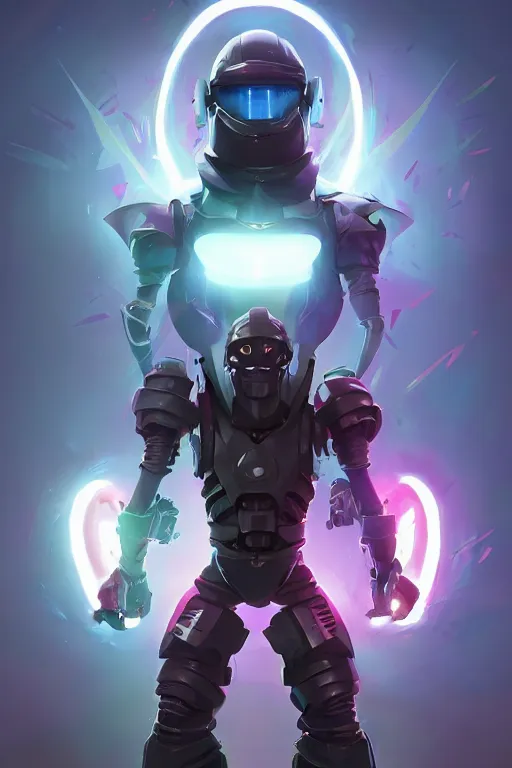 Image similar to epic mask helmet robot ninja portrait stylized as fornite style game design fanart by concept artist gervasio canda, behance hd by jesper ejsing, by rhads, makoto shinkai and lois van baarle, ilya kuvshinov, rossdraws global illumination radiating a glowing aura global illumination ray tracing hdr render in unreal engine 5