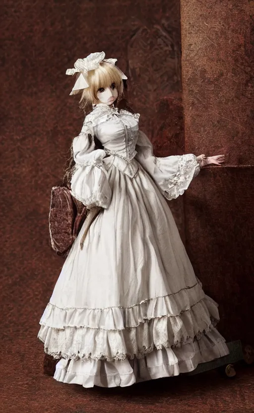 Image similar to dollfie in victorian dress