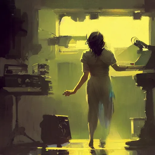 Image similar to a star is born by james gilleard and jeremy mann, extra wide angle