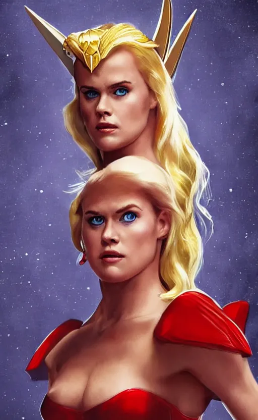 Prompt: Alice Eve as She-Ra