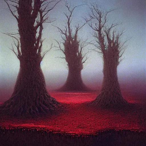 Image similar to cinematic oil painting, zdzislaw beksinski