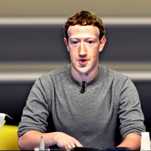 Prompt: Mark Zuckerberg is secretly an Alien who tries to hide it but it really looks like he is just an incredibly awkward human