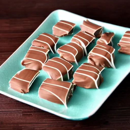 Image similar to chocolate mint fudge taffy