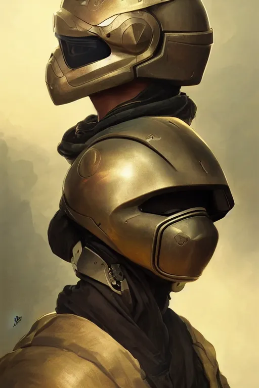 Prompt: helmet ninja mask call of dutty modern global illumination ray tracing hdr fanart arstation concept art, matte, art by wlop and artgerm and greg rutkowski and alphonse mucha