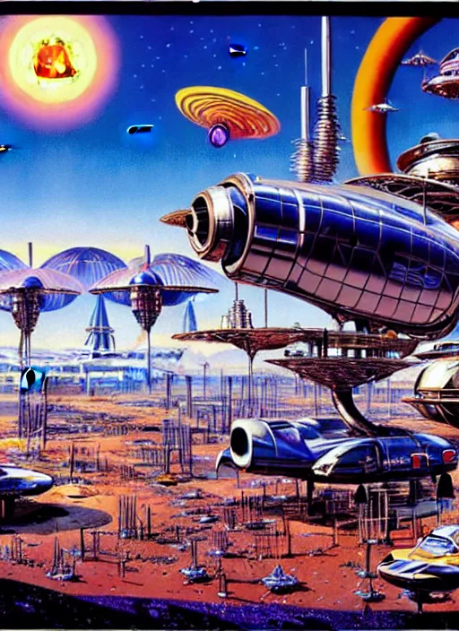 Prompt: photorealistic image of a retro futurism, solarpunk, biopunk, naturecore, by robert mccall