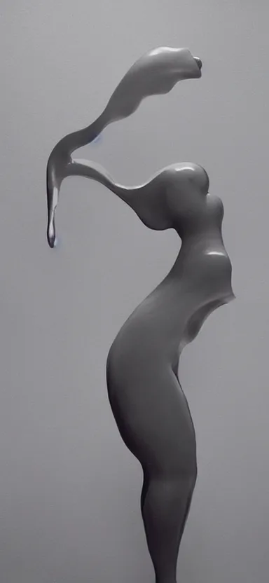 Prompt: perfect female body silhouette, liquid sculpture, astral clockwork, abstract shapes, photorealism, beautiful portrait