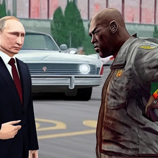 Image similar to Putin in GTA style