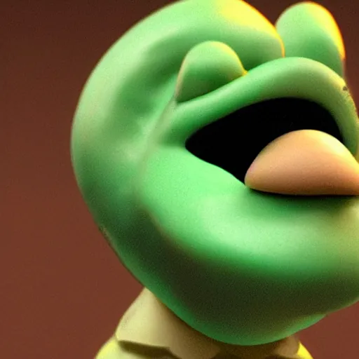 Image similar to a slimy donald trump slug, claymation, octane render, unreal engine