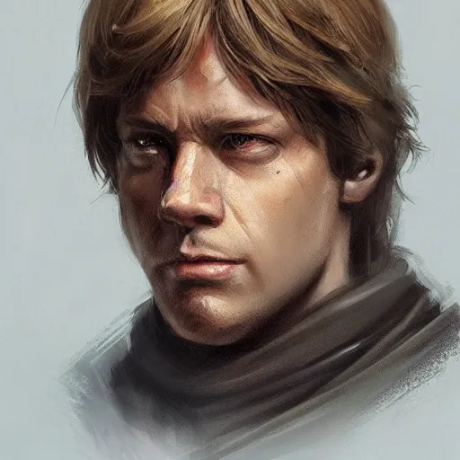 Prompt: portrait of a man by greg rutkowski, dan skywalker from star wars expanded universe, wearing jedi robes, he is about 2 0 years old, highly detailed portrait, digital painting, artstation, concept art, smooth, sharp foccus ilustration, artstation hq