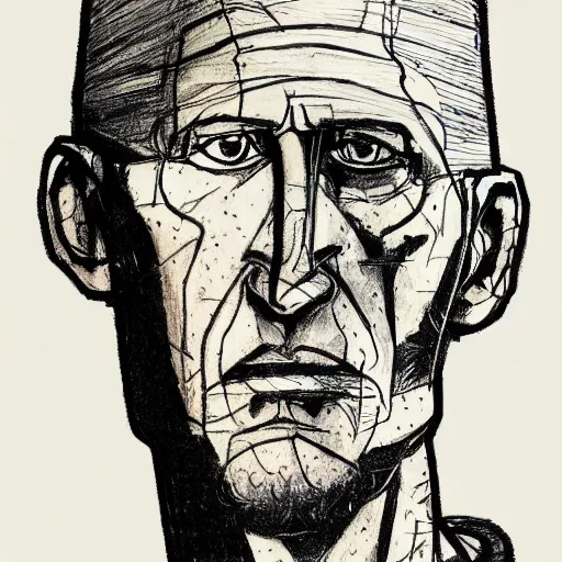 Image similar to a realistic yet scraggly portrait sketch of the side profile of a stern and sophisticated boomhauer, trending on artstation, intricate details, in the style of frank auerbach, in the style of sergio aragones, in the style of martin ansin, in the style of david aja, in the style of mattias adolfsson