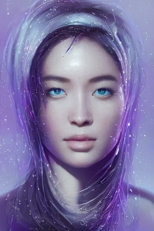 Prompt: A fancy portrait of a women coated in crystal by Greg Rutkowski, beeple, Sung Choi, Mitchell Mohrhauser, Maciej Kuciara, Johnson Ting, Maxim Verehin, Peter Konig, final fantasy, macro lens, 35mm, 8k photorealistic, cinematic lighting, HD, high details, dramatic, dark atmosphere, trending on artstation