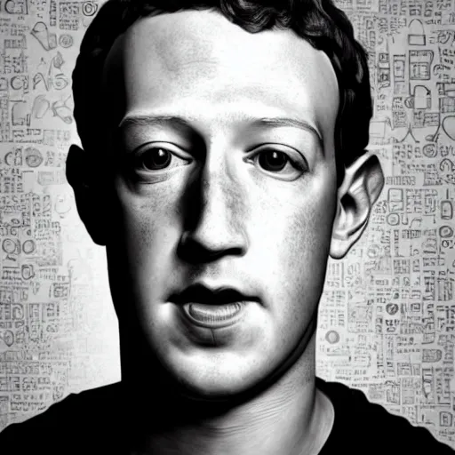 Prompt: Cyborg Mark Zuckerberg