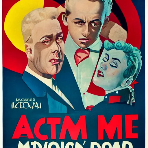 Prompt: poster of the movie : atomic midnight