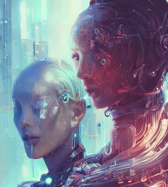 Image similar to hyperrealistic portrait of a woman monster astronaut, full body portrait, well lit, intricate abstract. cyberpunk, intricate artwork, by tooth wu, wlop, beeple. in the style of jin kagetsu, james jean and wlop, highly detailed, sharp focus, intricate concept art, digital painting, ambient lighting, 4 k, artstation