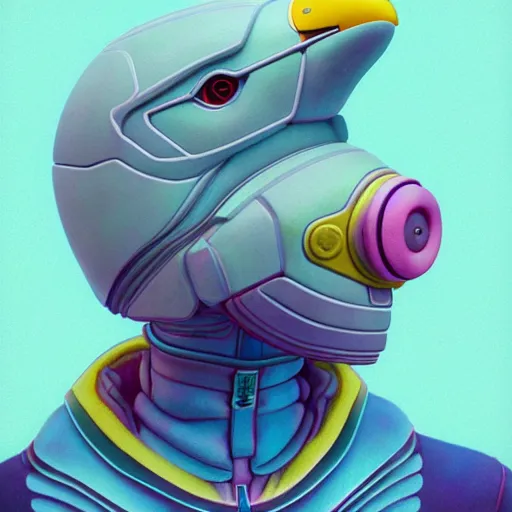 Prompt: eagle android:: by Martine Johanna and Simon Stålenhag and Chie Yoshii :: dynamic, particulate, pastel colors, intricate, elegant, highly detailed, centered, artstation, smooth, sharp focus, octane render, 3d