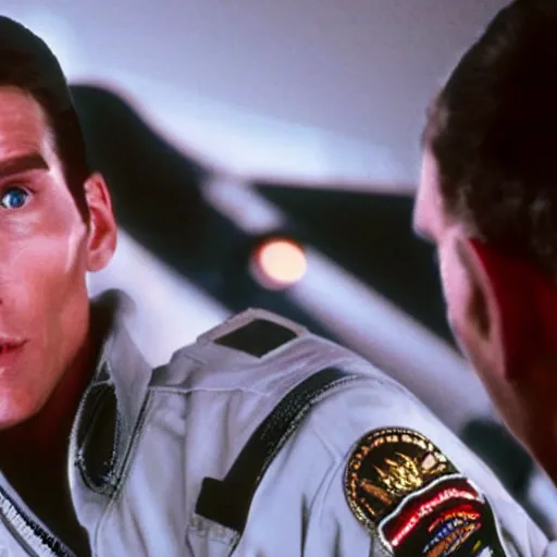 Image similar to Live Action Still of Jerma in Top Gun, real life, hyperrealistic, ultra realistic, realistic, highly detailed, epic, HD quality, 8k resolution, body and headshot, film still