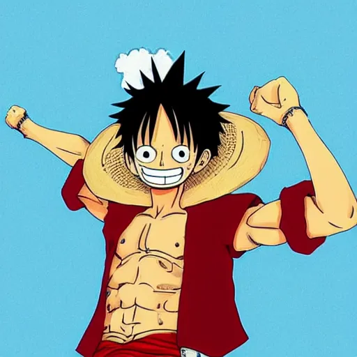 Prompt: luffy in 🐼