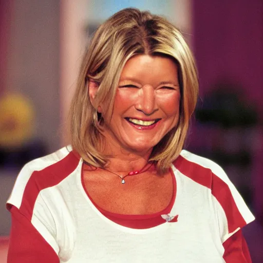 Prompt: Martha Stewart on American Gladiators