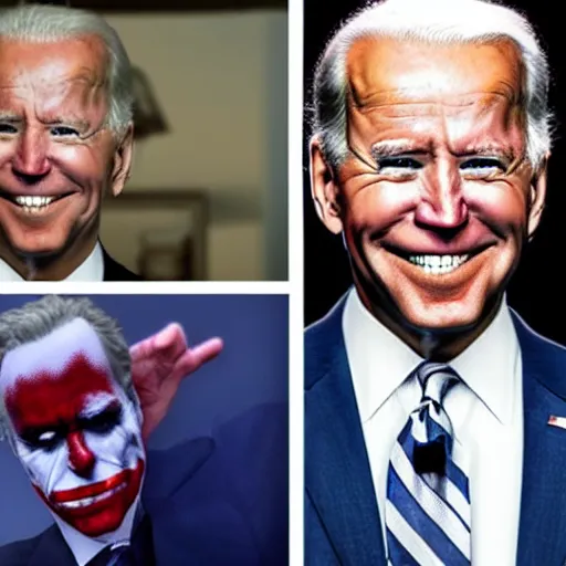 Image similar to Joe Biden as The Joker