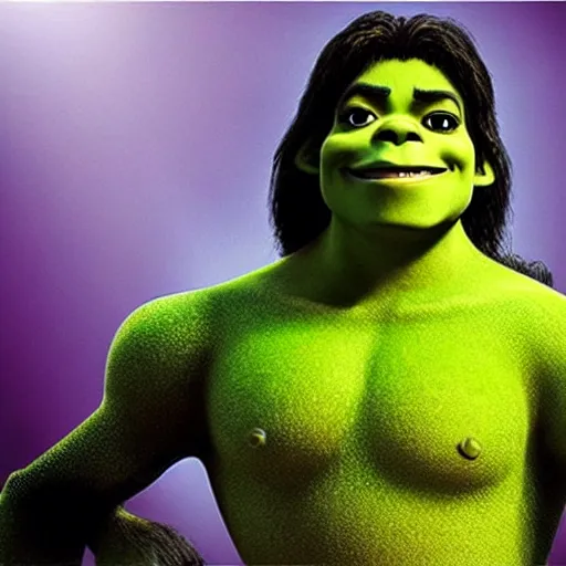 Image similar to “Michael Jackson as Shrek”