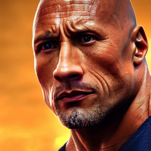 Image similar to photorealistic dwayne johnson but he is made of stone. hyperdetailed photorealism, 1 0 8 megapixels, amazing depth, glowing rich colors, powerful imagery, 3 d finalrender, 3 d shading, cinematic lighting, artstation concept art