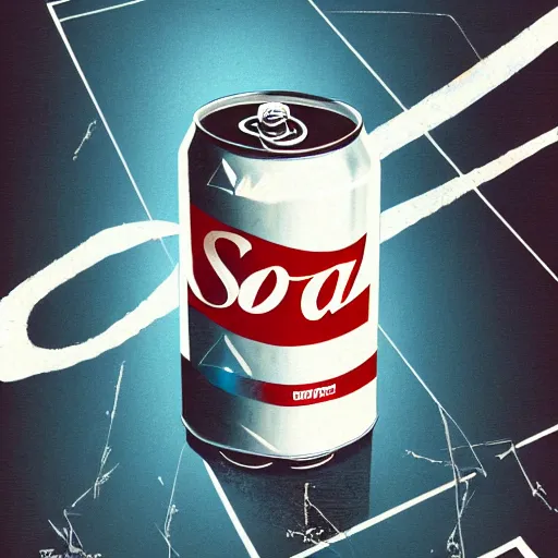 Image similar to 8 k capture scan of soda can in style of half - life, high textured, conceptual, intricate detailed painting, illustration sharp detail, manga 1 9 9 0