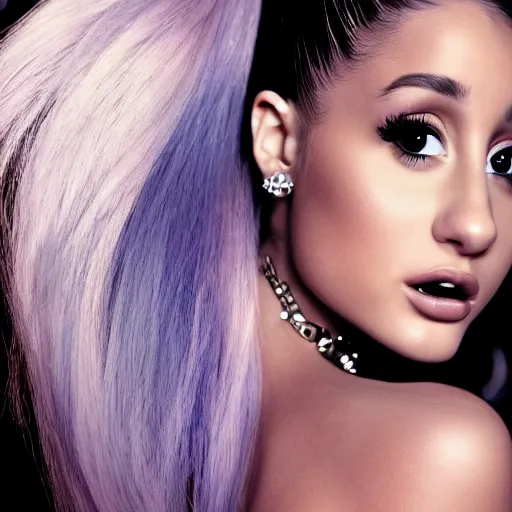 Prompt: detailed photo of an alien Princess, high-resolution, Hyper detailed, Ariana Grande