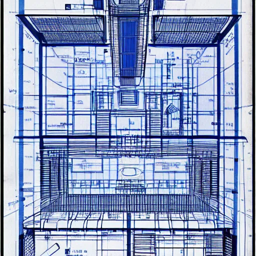 Prompt: blueprint if a wc