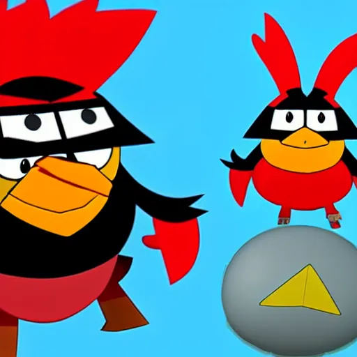Prompt: samurai jack as red angry bird, unreal engine