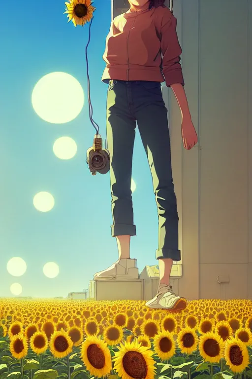 Prompt: a high detail light class room with sunflower by Tomas Sanchez and Simon Stålenhag and krenz cushart and ilya kuvshinov. pixiv fanbox skeb.jp clipstudio medibang ichi-up CGWORLD key visual manga cover