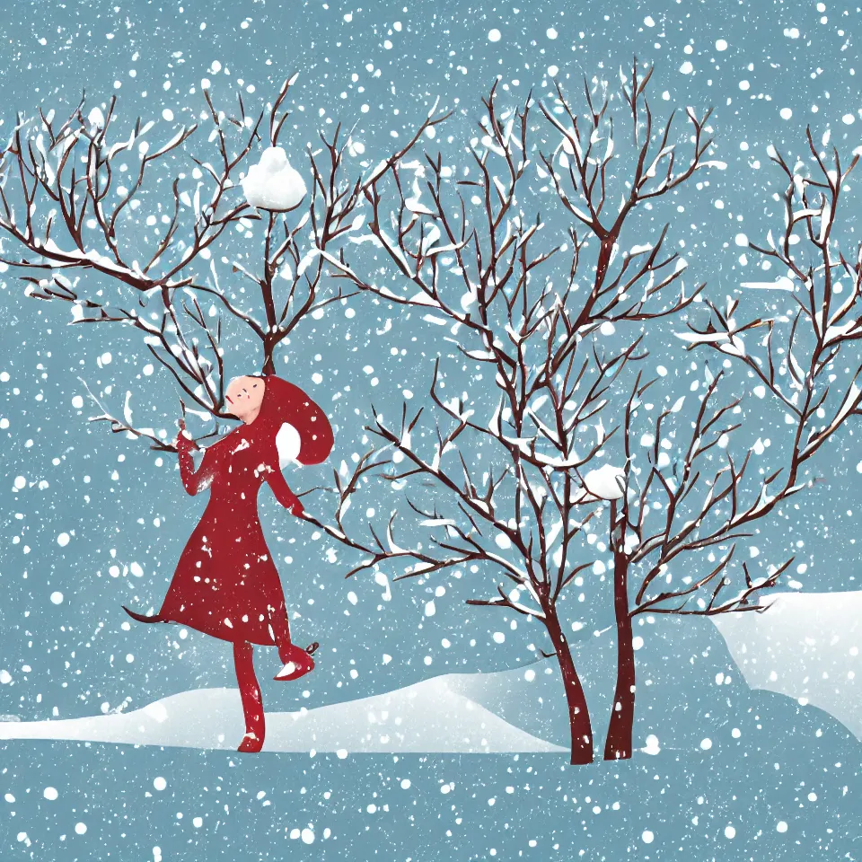 Image similar to winter illustration style