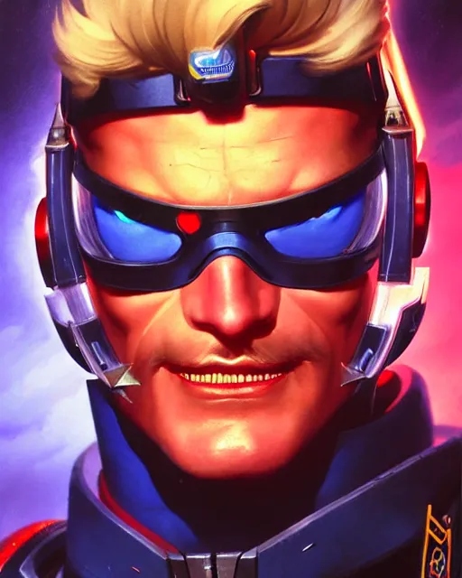 Prompt: soldier 7 6 from overwatch, elegant, colorful, fantasy, fantasy art, character portrait, portrait, close up, highly detailed, intricate detail, amazing detail, sharp focus, vintage fantasy art, vintage sci - fi art, radiant light, caustics, by boris vallejo