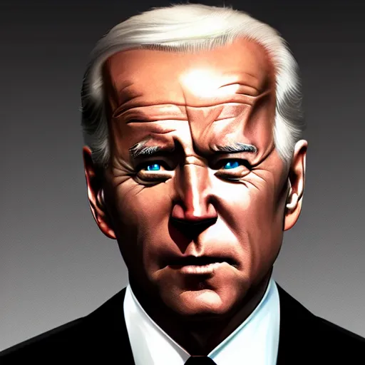 Image similar to joe biden as james bond, hyper realistic, amazing detail digital art, cgsociety, artstation