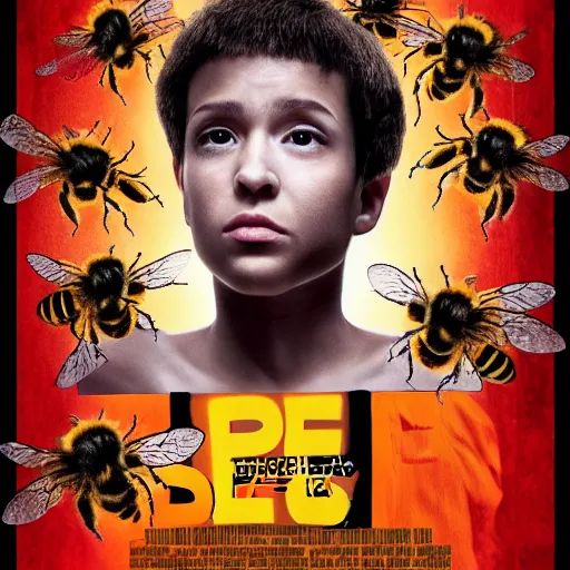 Image similar to movie poster about a person addicted to bees