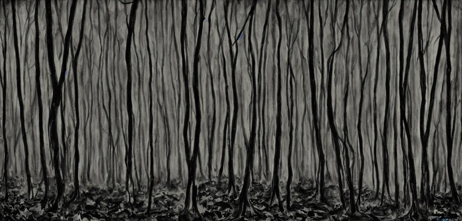 Prompt: dark forest by cooke darwyn