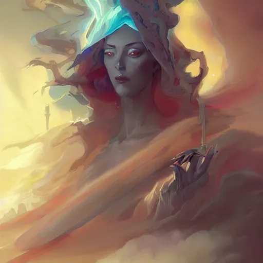 Image similar to “ celestial being painted by peter mohrbacher, concept art, digital art, intricate, mystic, sharp focus, strong colors, ultra detailed, artstation hq, unreal engine 5 ”
