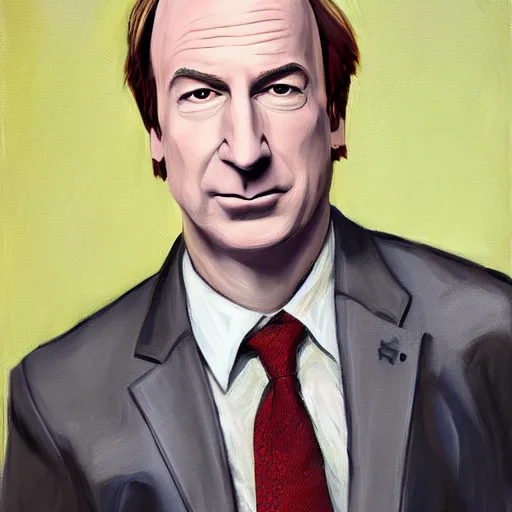 Image similar to a detailed portrait of bob odenkirk as saul goodman painted by raphael