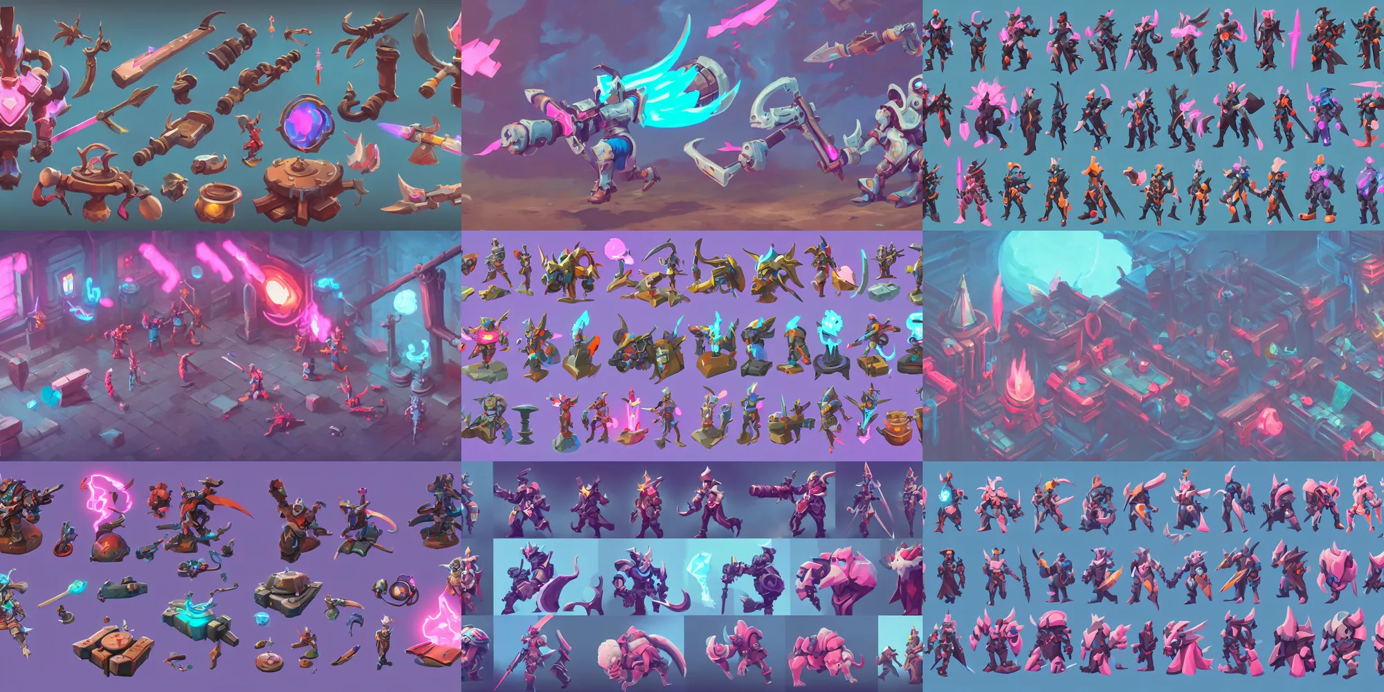 Prompt: game asset of level switchs, in gouache detailed paintings, props, stylized, 2 d sprites, kitbash, arcane, overwatch, blue and pink color scheme, 8 k, close up