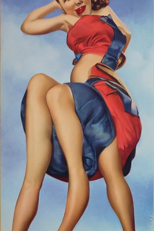 Image similar to beautiful portrait of an pin - up girl