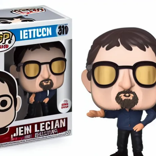 Image similar to very very intricate photorealistic photo of jean luc melenchon funko pop on a white background, award - winning details