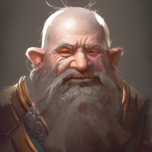 Prompt: a detailed portrait of an old dwarf with a white beard, by justin gerard and greg rutkowski, digital art, realistic painting, dnd, character design, trending on artstation