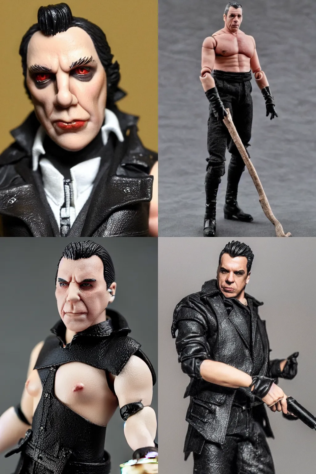 Prompt: action figure of Till Lindemann